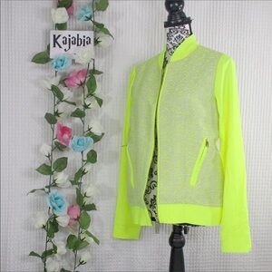 TED BAKER Neon Boucle Bomber Jacket NWT Size 3